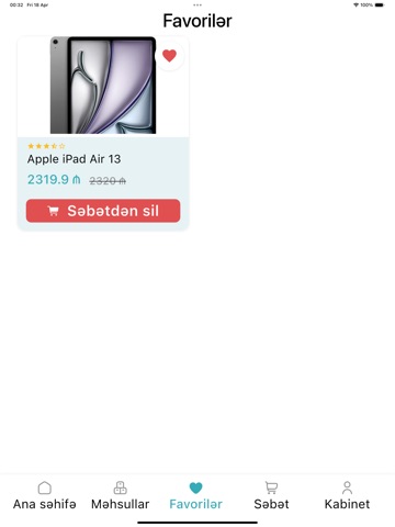 MyShops iPad screenshot