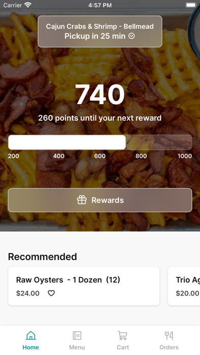 Cajun Crabs & Shrimp iPhone screenshot 1 - Food & Drink app