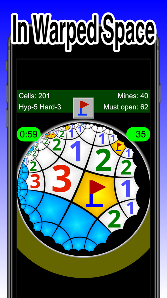 #4. Non-Euclidean Minesweeper (iOS) 由: Sci-Tech Binary Ltd. Co.