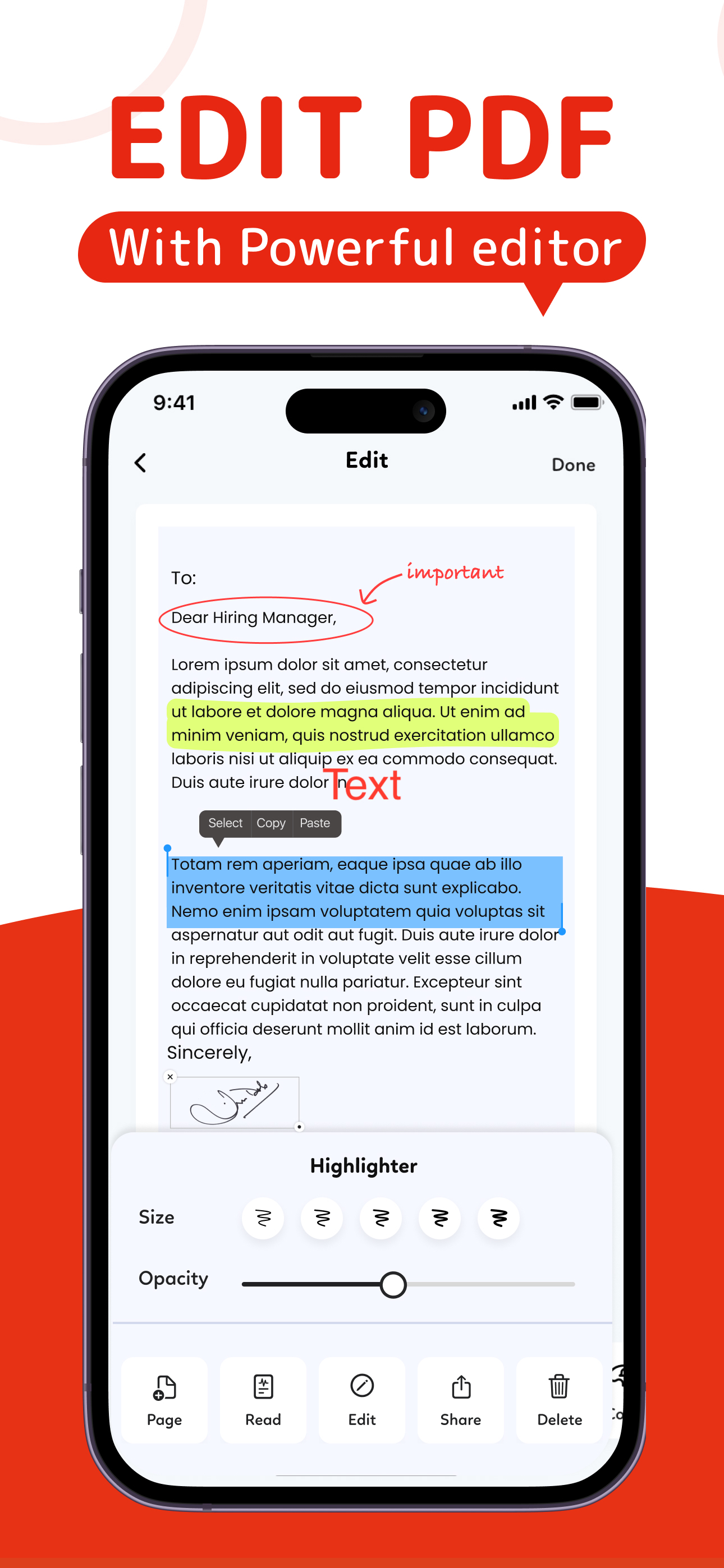PDF Editor: Fill, Edit, eSign