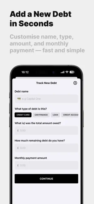 Debt Tracker - Balance Due screenshot 3