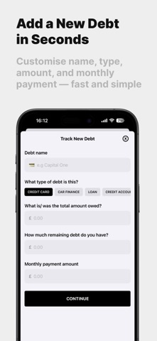 Debt Tracker - Balance Due Screenshot 3 of 3