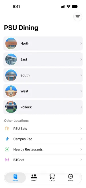 Halls: Campus Dining screenshot 1