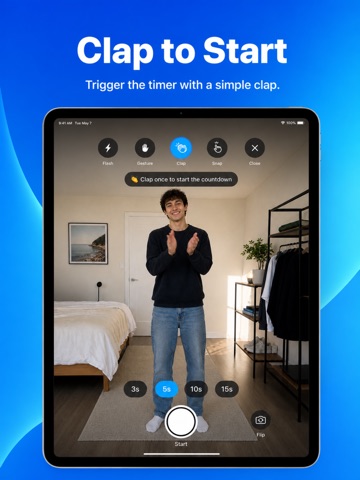 Hands-Free Camera Timer iPad screenshot