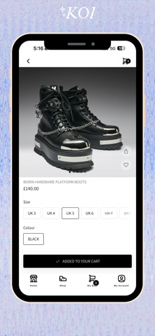 KOI Footwear. screenshot