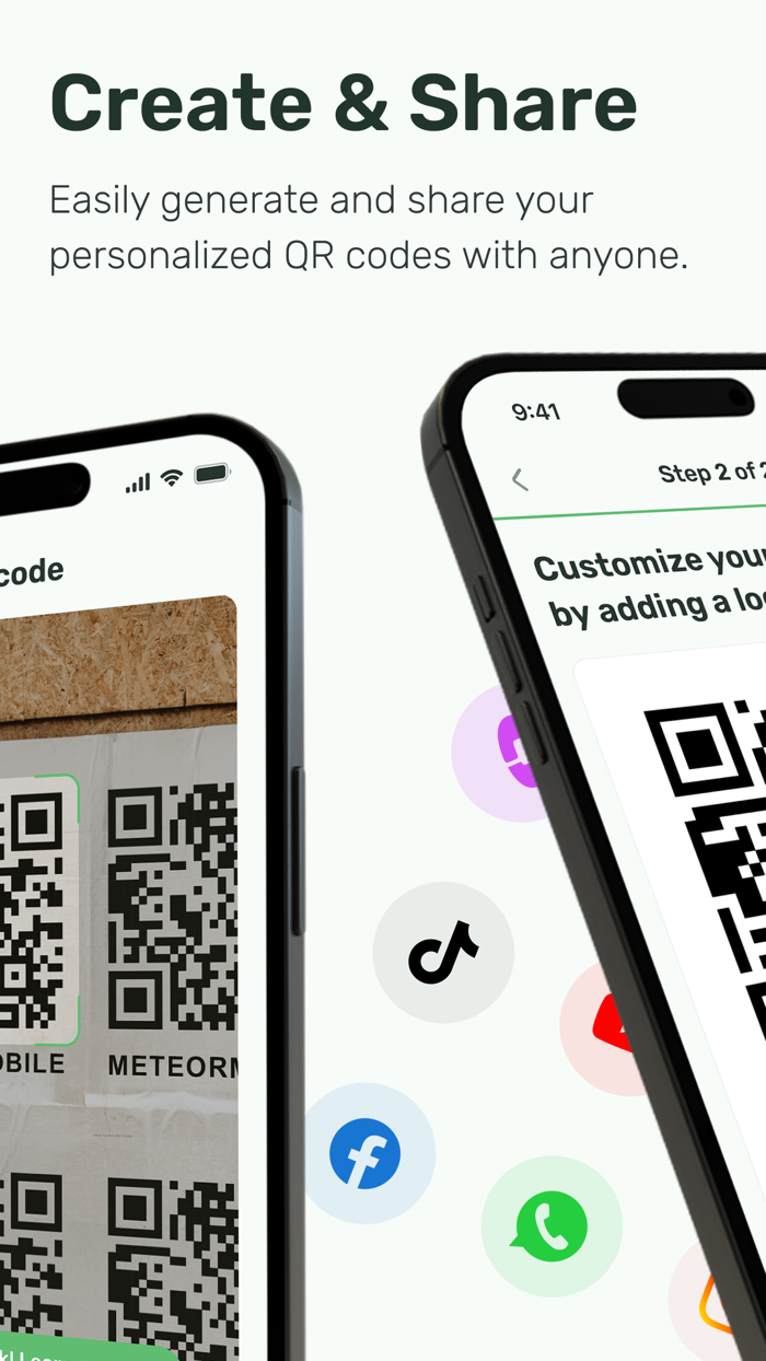 Zap QR Codes. Scan  create