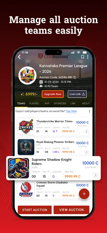 CricAuction - Cricket Auction screenshot 7 of 9