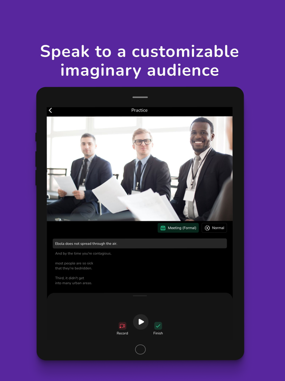 MicMentor: Public Speaking iPad screenshot 5 - Education app
