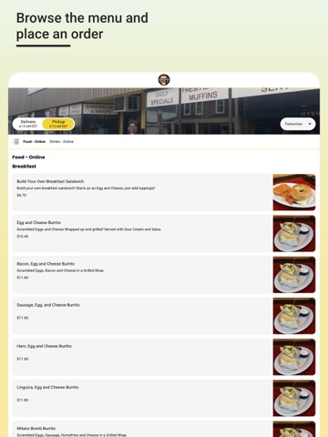 Coffee Milano Cafe iPad screenshot