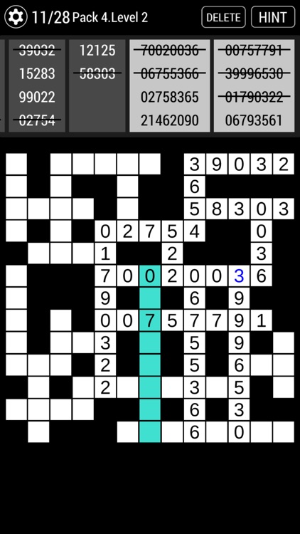 Number Fit Puzzle Game