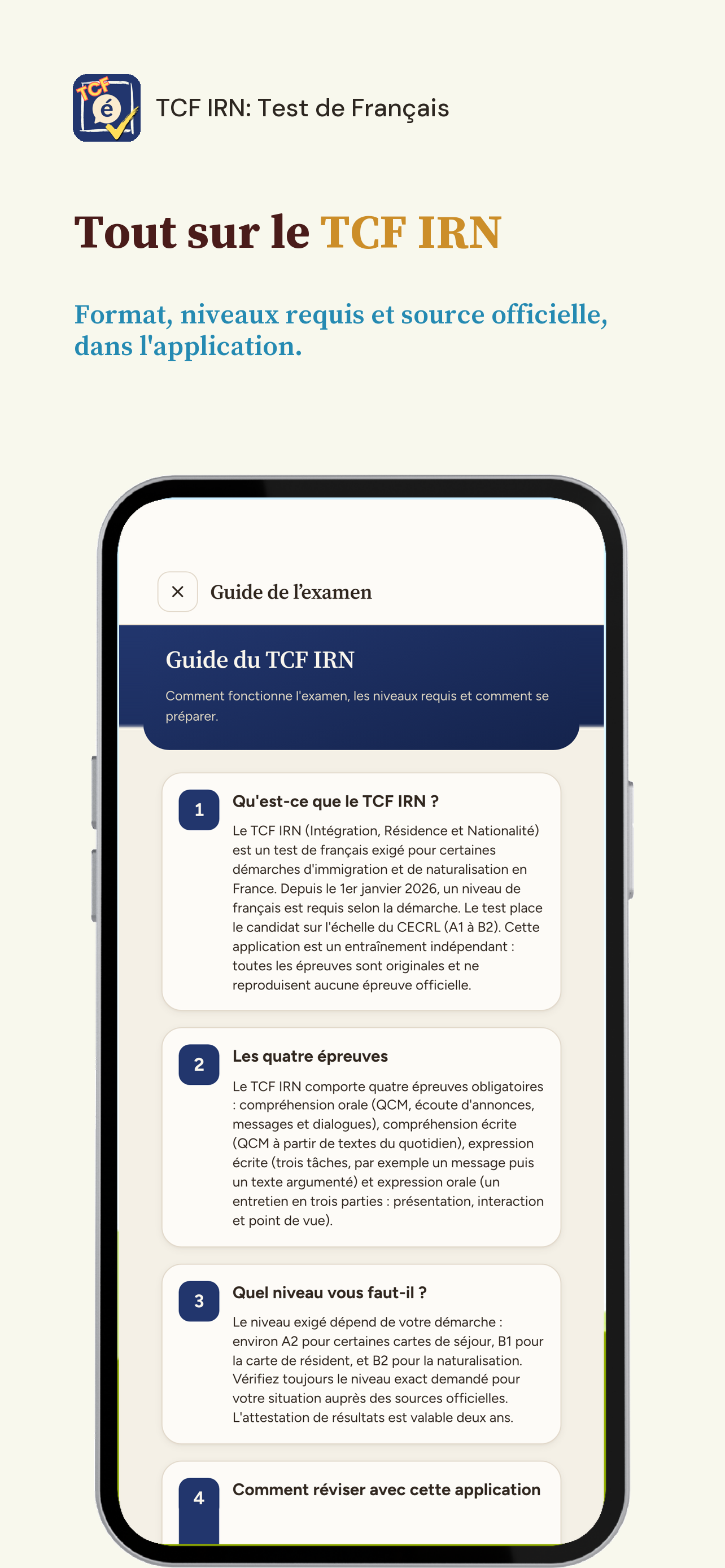 TCF IRN: Test de Français screenshot 8