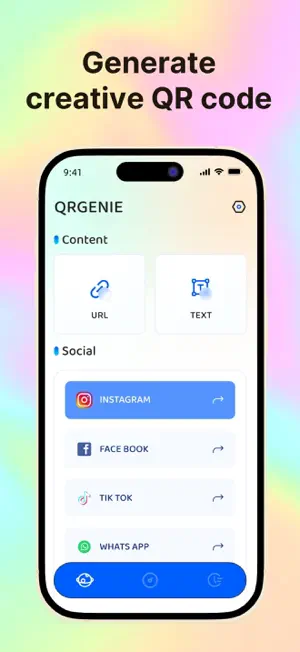 Fast Tool for Social Media- QR screenshot 1