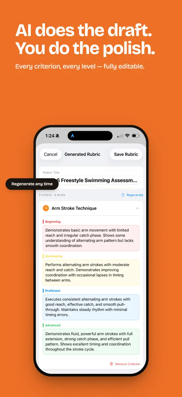 Screenshot #2 pour Easy Rubric: Grader & Builder