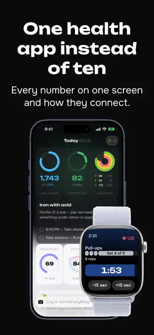 Holiwell: AI Health Agent screenshot 1