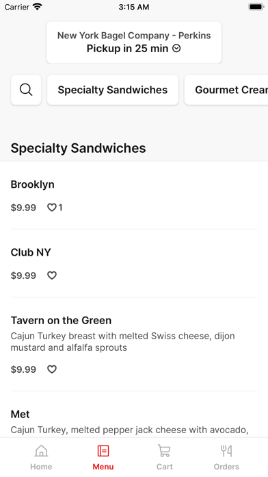 New York Bagel Company iPhone screenshot 2 - Food & Drink app