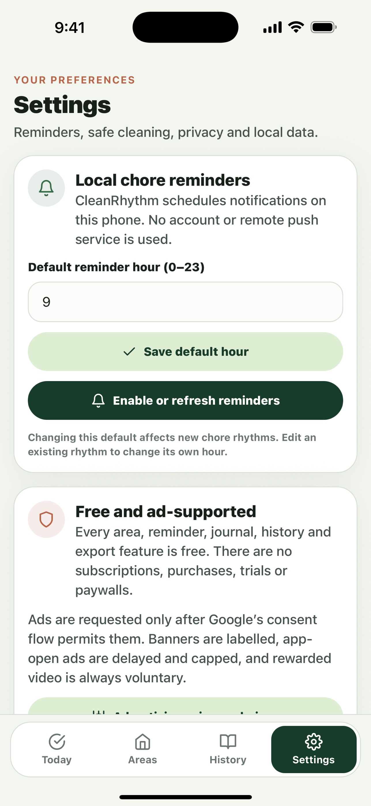 Screenshot 6 of CleanRhythm Cleaning Plan