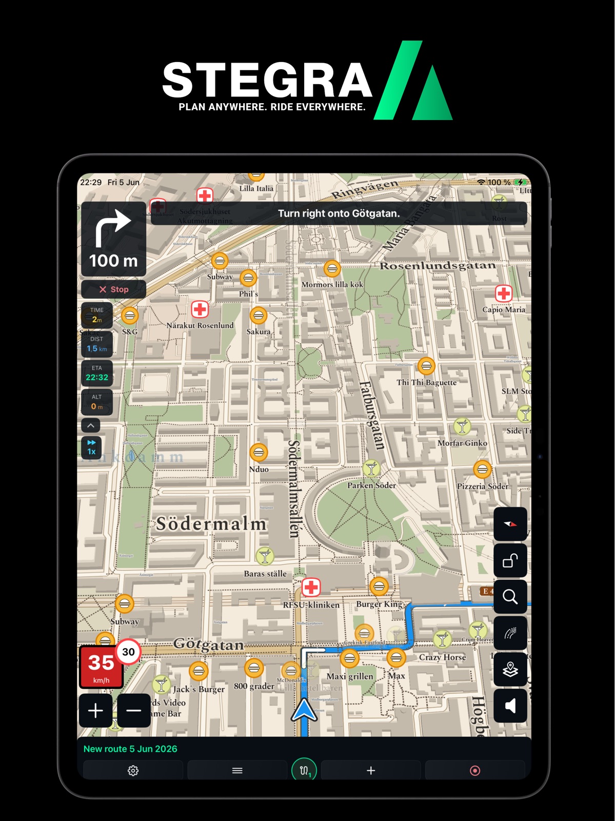 Stegra.io - Motorcycle GPS ipad screenshot 3