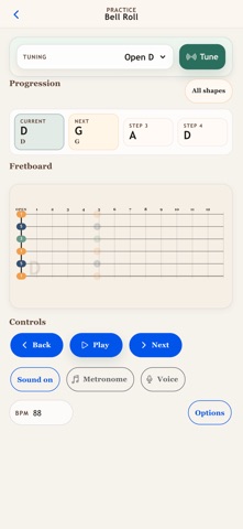 Guitar Open Tunings Trainer Screenshot 2 of 6