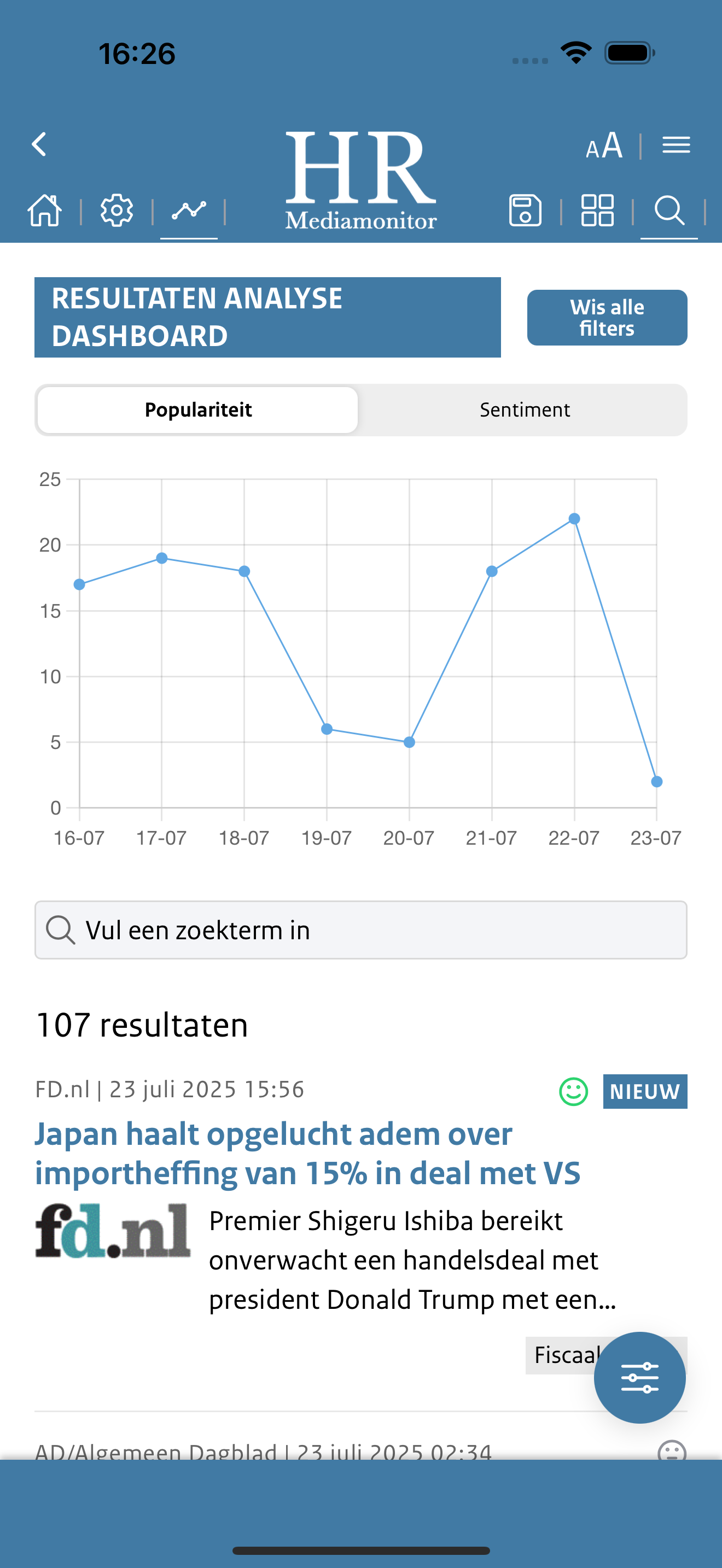 HR Mediamonitor screenshot 4