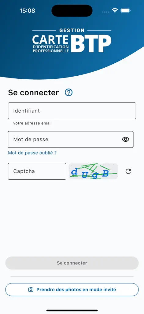 Carte BTP Photo - Productivity App | MWM