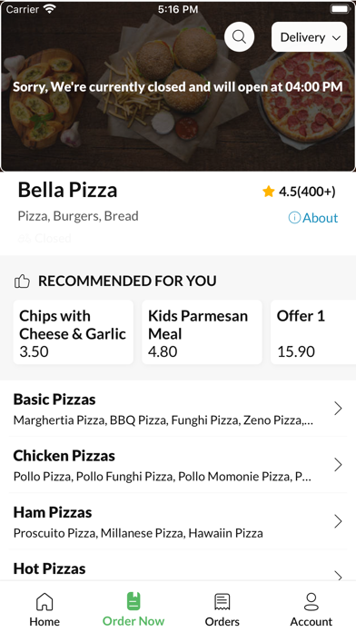 Bella Pizza StocktononTees Screenshot