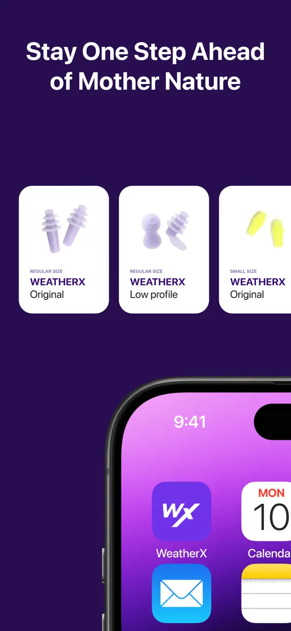Screenshot #1 pour WeatherX Forecast