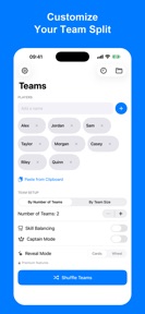 Random Team Generator - Splitr screenshot