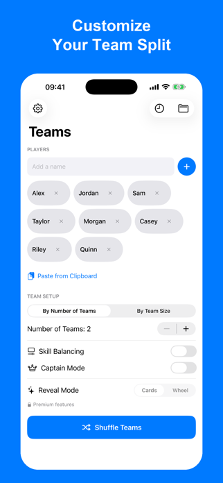 Random Team Generator - Splitr Screenshot 4 of 5
