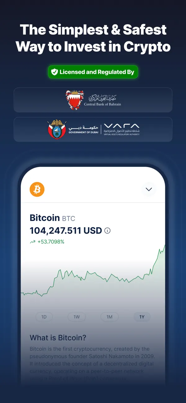Screenshot #1 pour CoinMENA: Buy Bitcoin Now