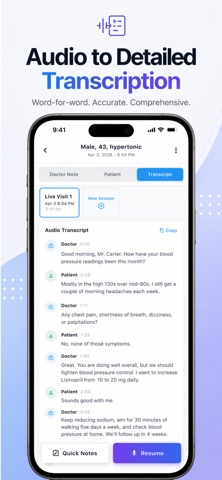 Dictum - Medical AI Scribe iPhone screenshot