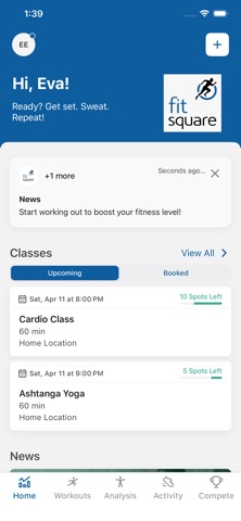 Fit Square. iPhone screenshot