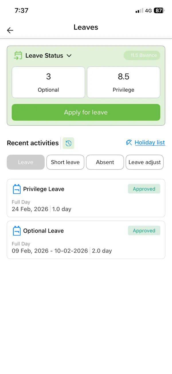 Screenshot #2 pour Sankalp Employee Hub
