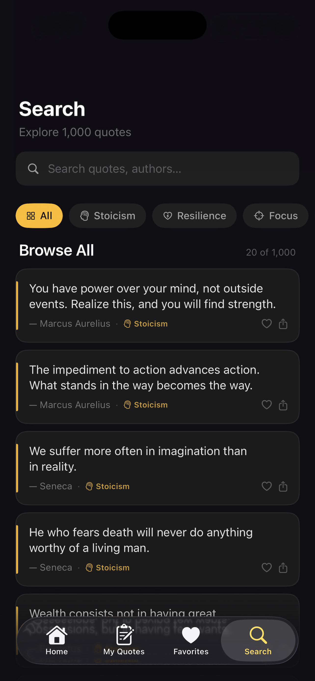 Aurum: Daily Stoic Wisdom screenshot 10