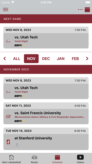 Santa Clara Broncos Screenshot