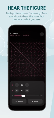 Cymatic: Chladni Sand Plate iPhone screenshot