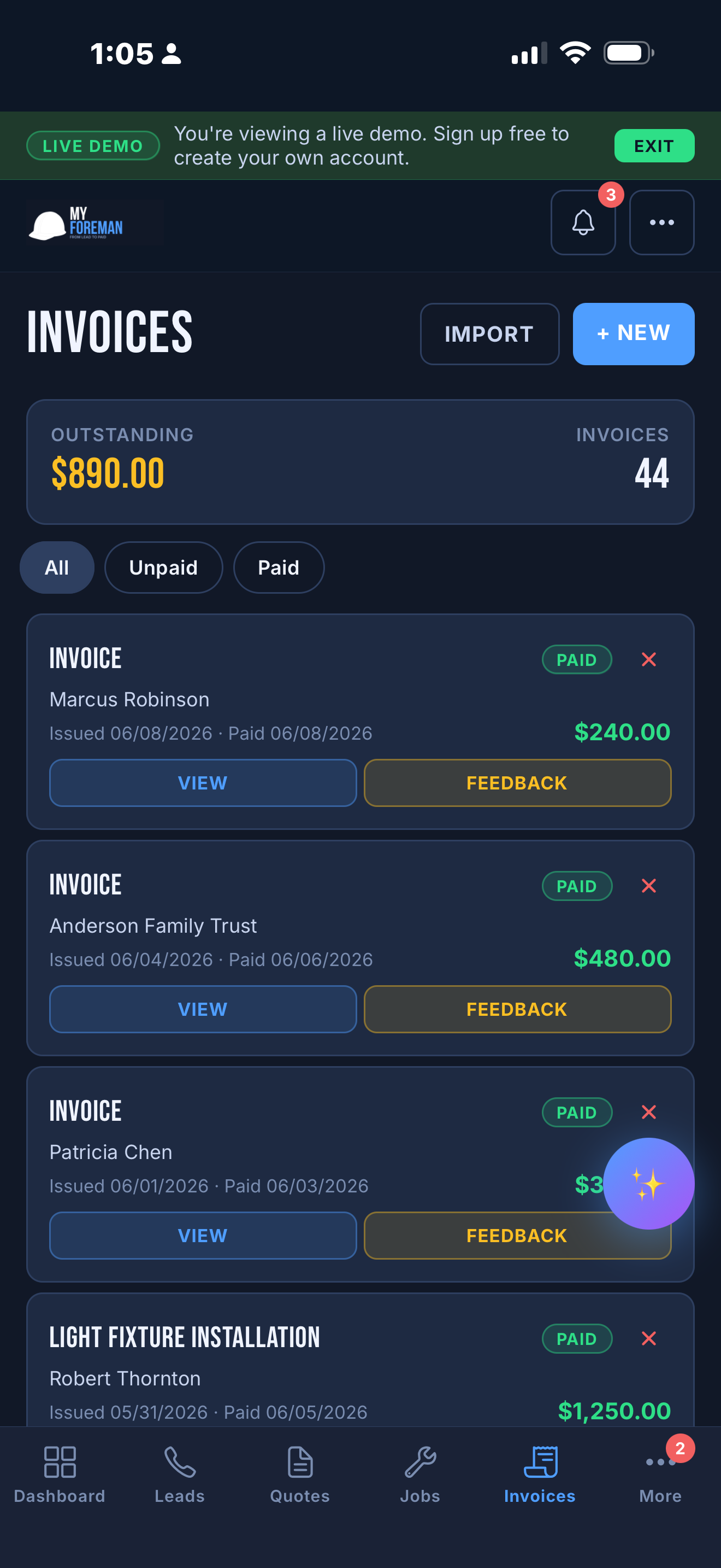 MyForeman screenshot 9