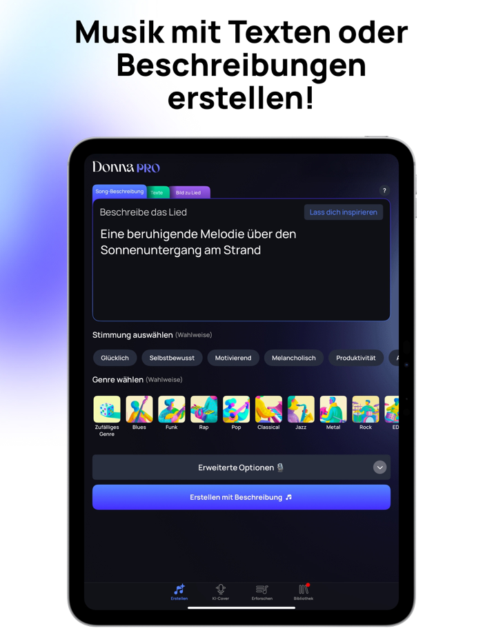 Donna KI Lied Musik Generator