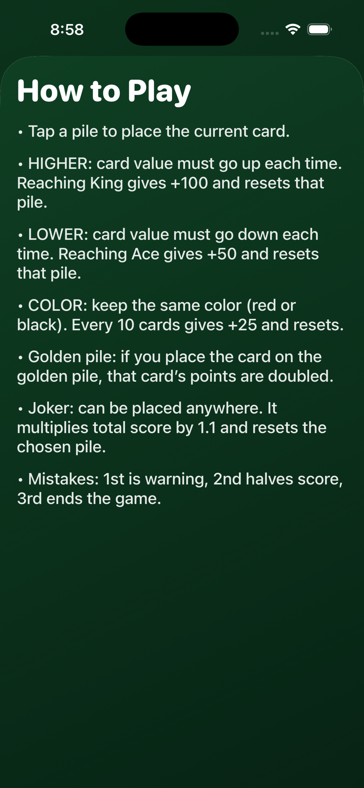 Solitaire Stackdown screenshot 2