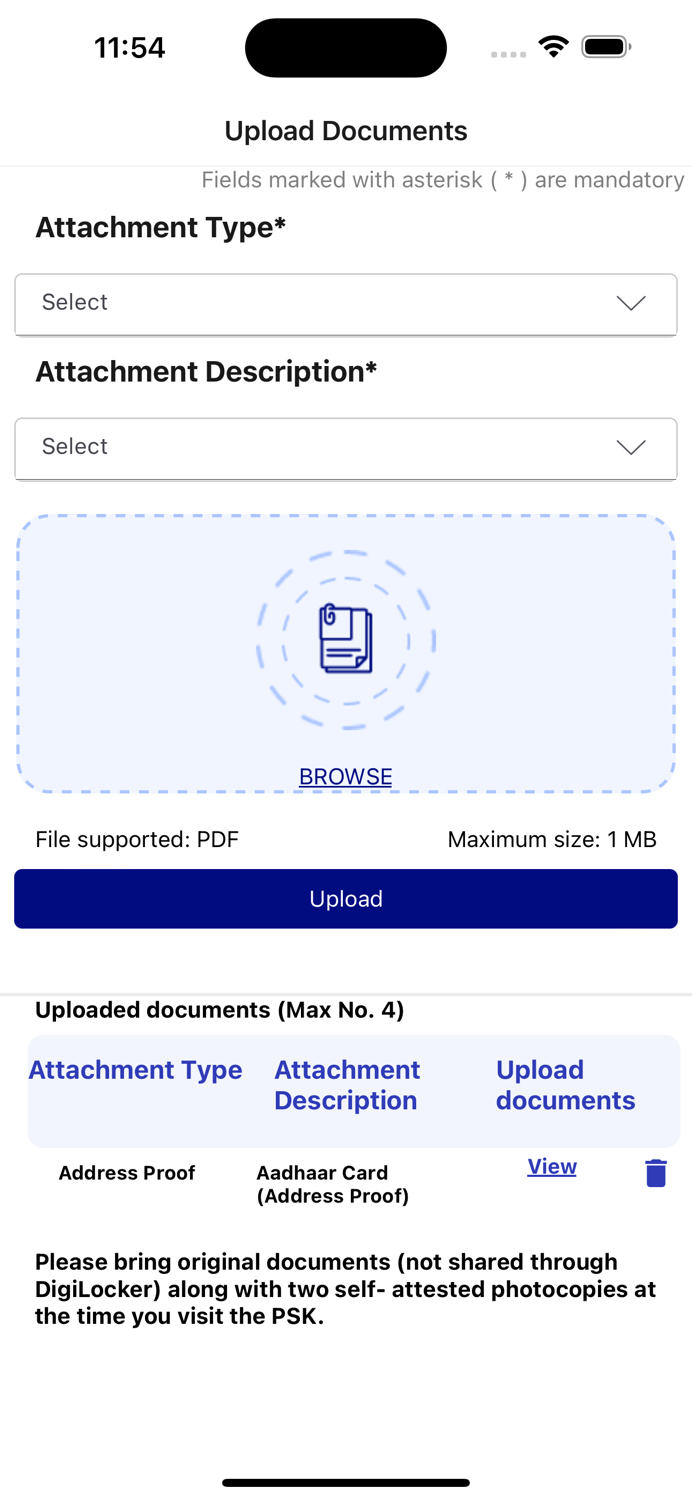 Passport Seva App