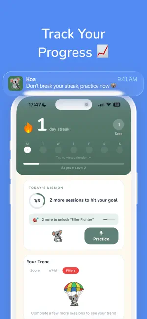 Koa - AI for Public Speaking screenshot 1