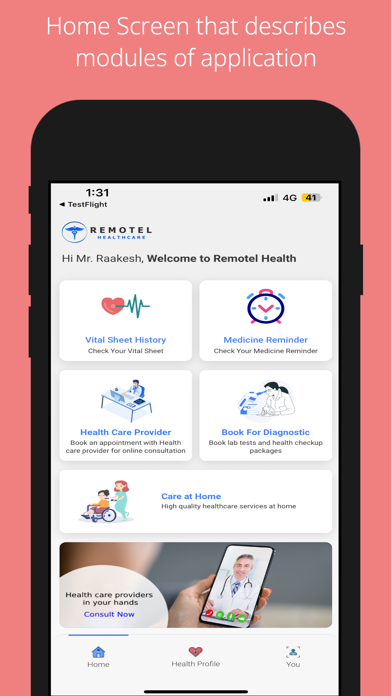Remotel User Screenshot