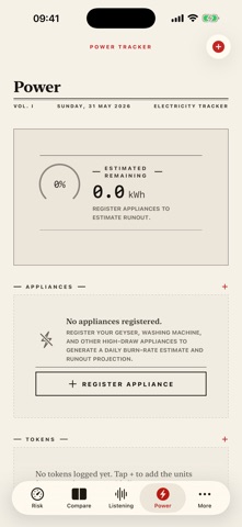 Ampere — Risk Instrument iPhone screenshot
