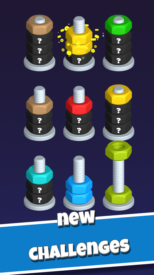 #4. Nut Sort-Color Puzzle Games (iOS) 由: Kiwi Fun HK Limited