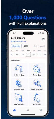 NSCA CSCS Exam Prep 2026 ・ iPhone screenshot