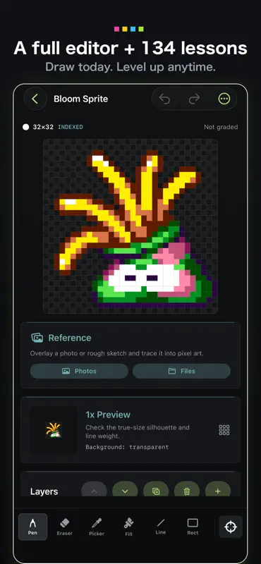 PixelHub: Pixel Art & Lessons screenshot 1 of 6