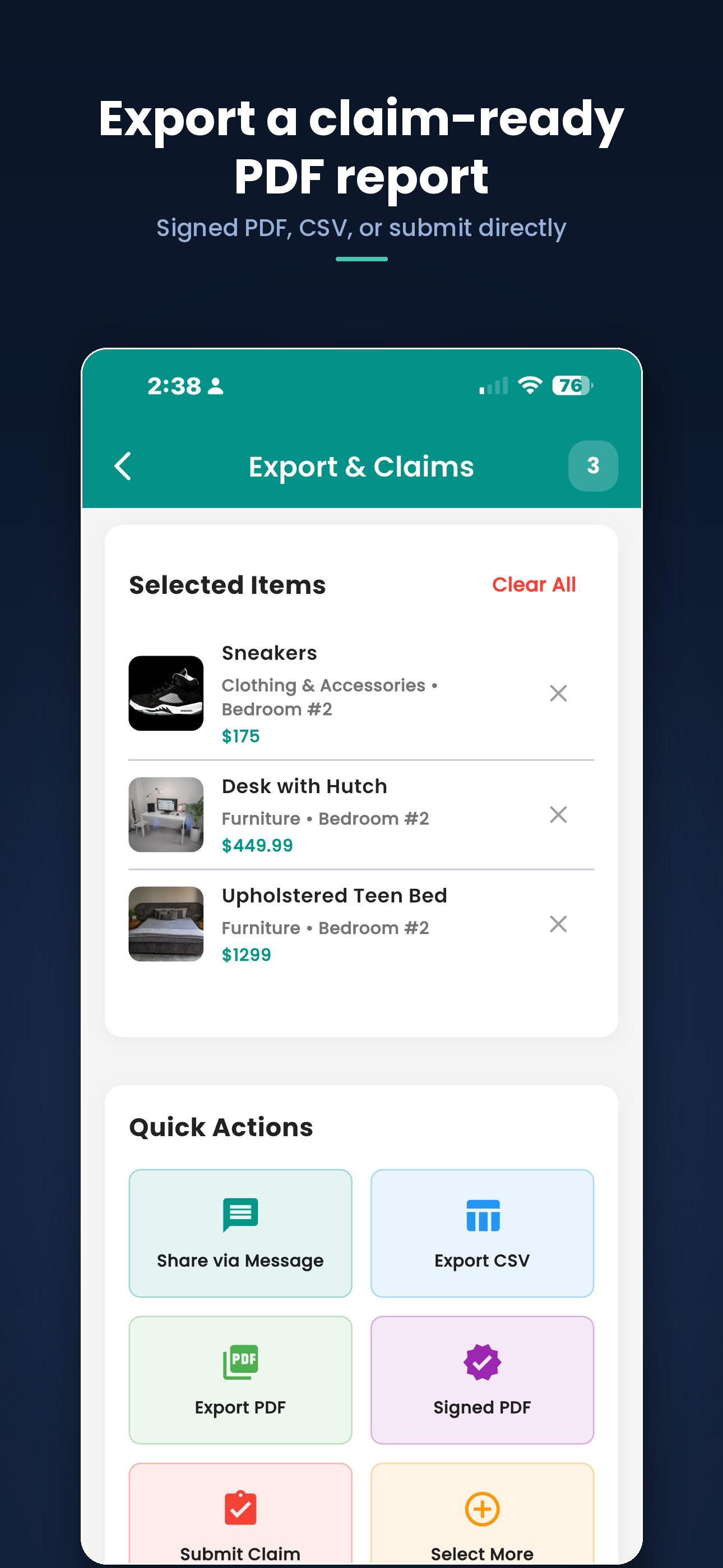 My Personal Valuables screenshot 2