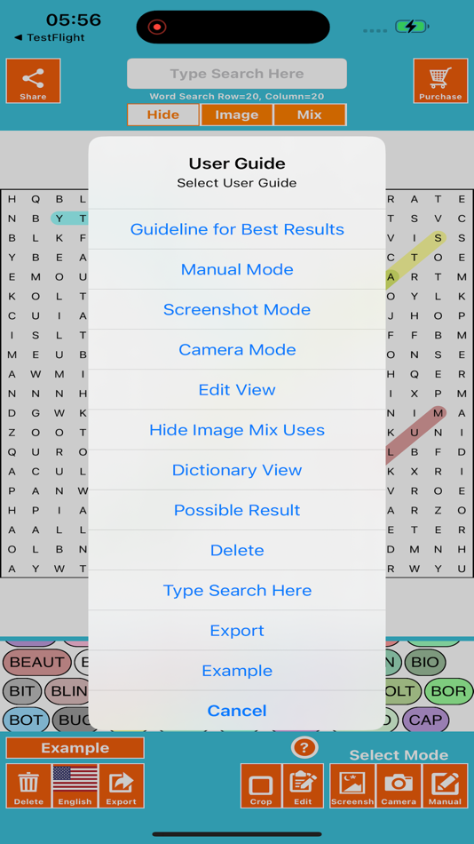 #5. Word Search Solver AI Omniglot (iOS) 由: Mohit Singi