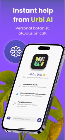 UrbiGrow: Smart Plant Care iPhone screenshot