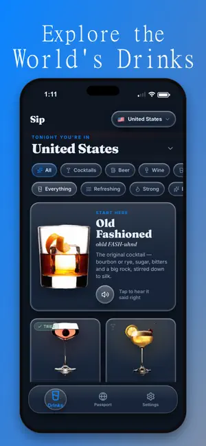 Sip: Drinks Abroad screenshot 1