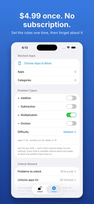 MathGate: Screen Time Lock screenshot 3